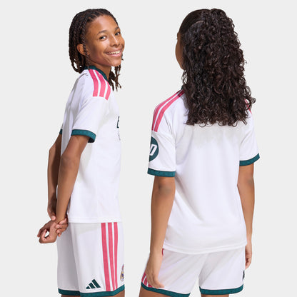 adidas Juniors' Real Madrid Home Jersey / White