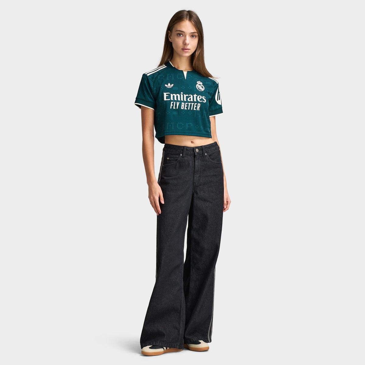 adidas Real Madrid 26/27 Third Cropped Jersey / Aurora Ivy