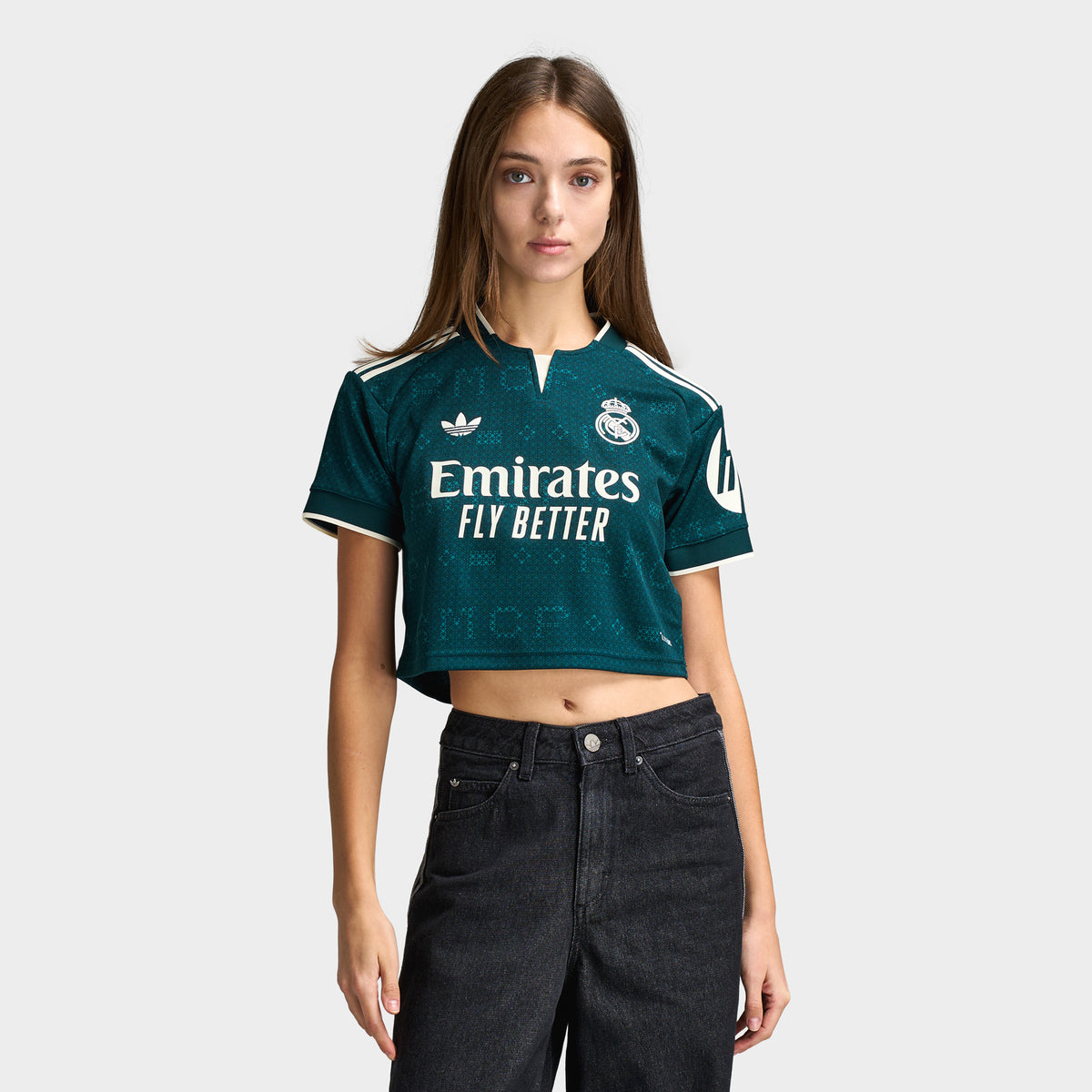 adidas Real Madrid 26/27 Third Cropped Jersey / Aurora Ivy