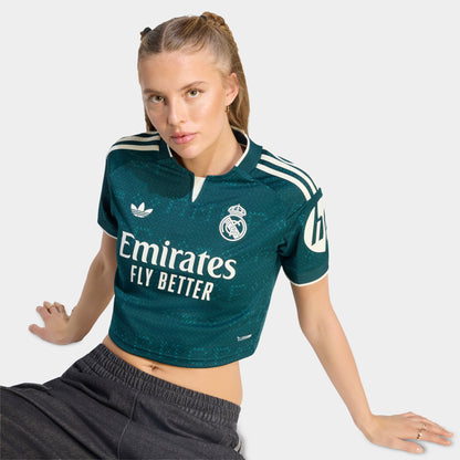 adidas Real Madrid 26/27 Third Cropped Jersey / Aurora Ivy