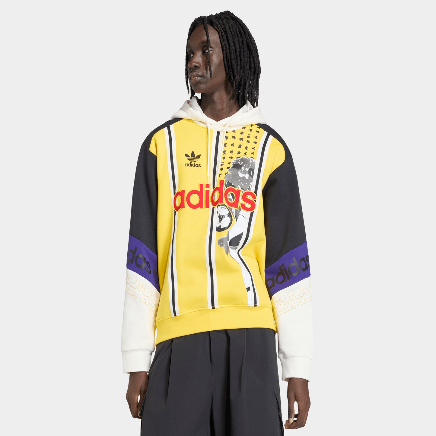 adidas Archive Football Chandail à capuche graphique / Jaune EQT