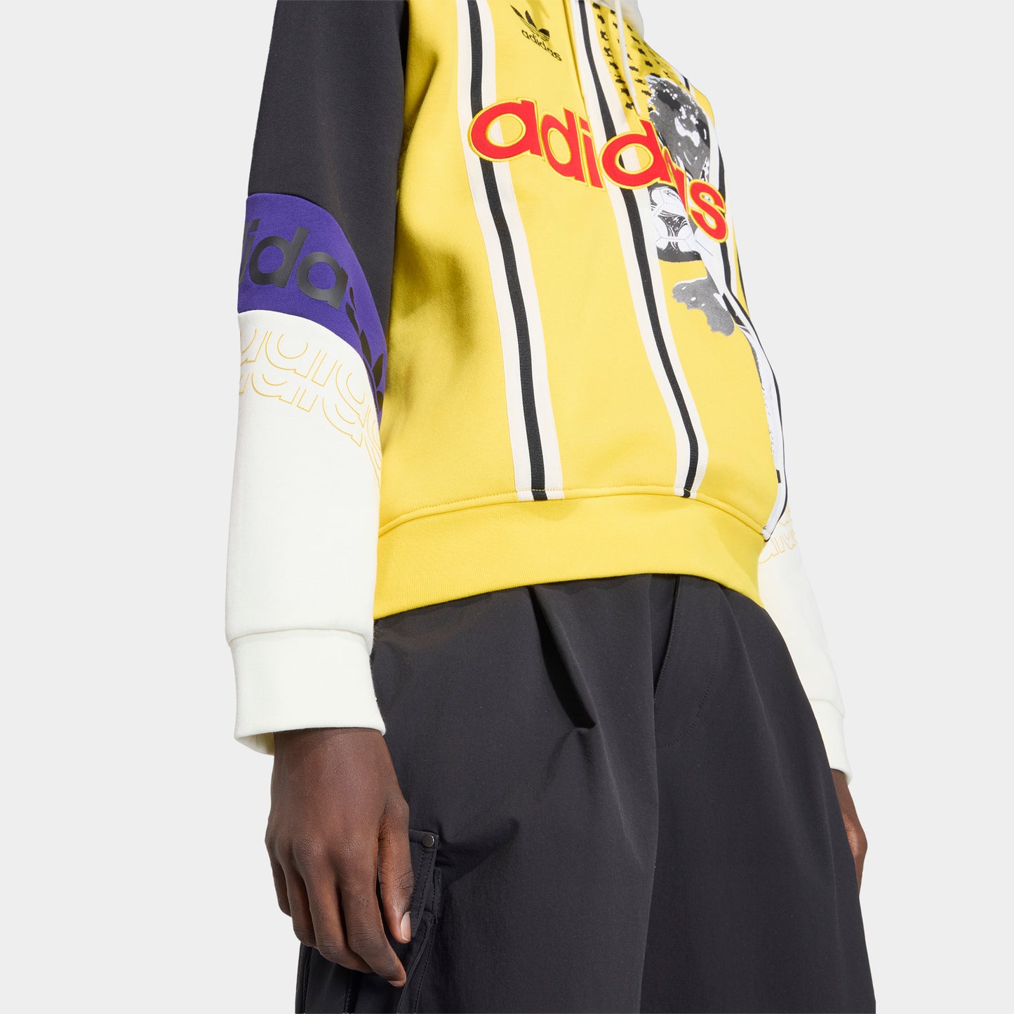 adidas Archive Football Chandail à capuche graphique / Jaune EQT