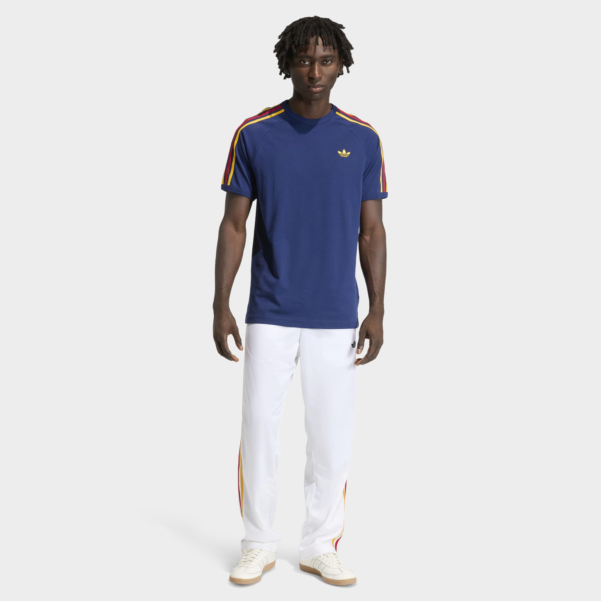 adidas 3-Stripes T-Shirt Victory Blue / Bold Green - White – JD Sports