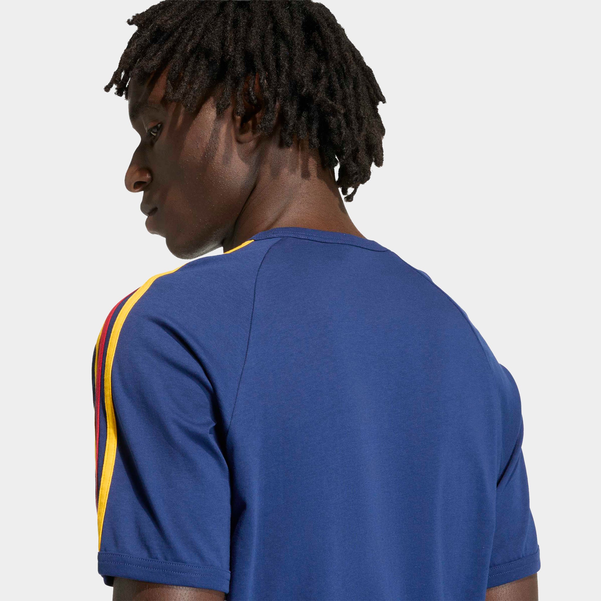 adidas 3-Stripes T-Shirt Victory Blue / Bold Green - White – JD Sports
