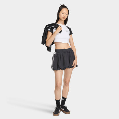 Jupe ballon Adidas pour femme, noir et blanc