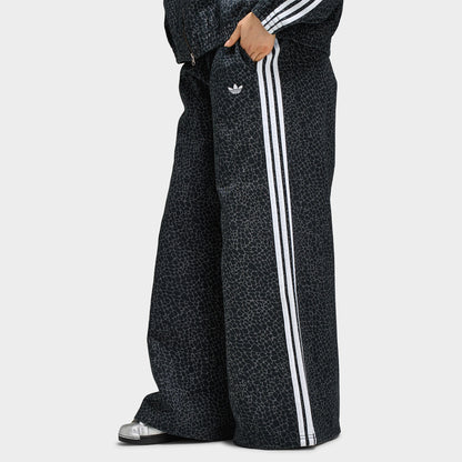 Adidas Women's Firebird Oversized AOP Denim Black / Grey Six
