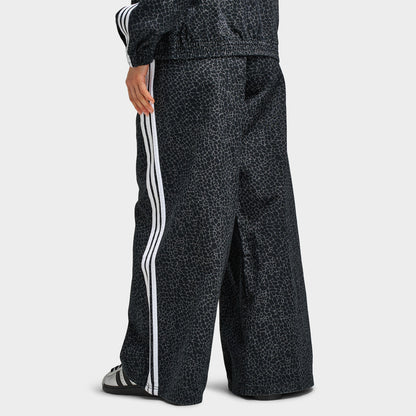 Adidas Women's Firebird Oversized AOP Denim Black / Grey Six