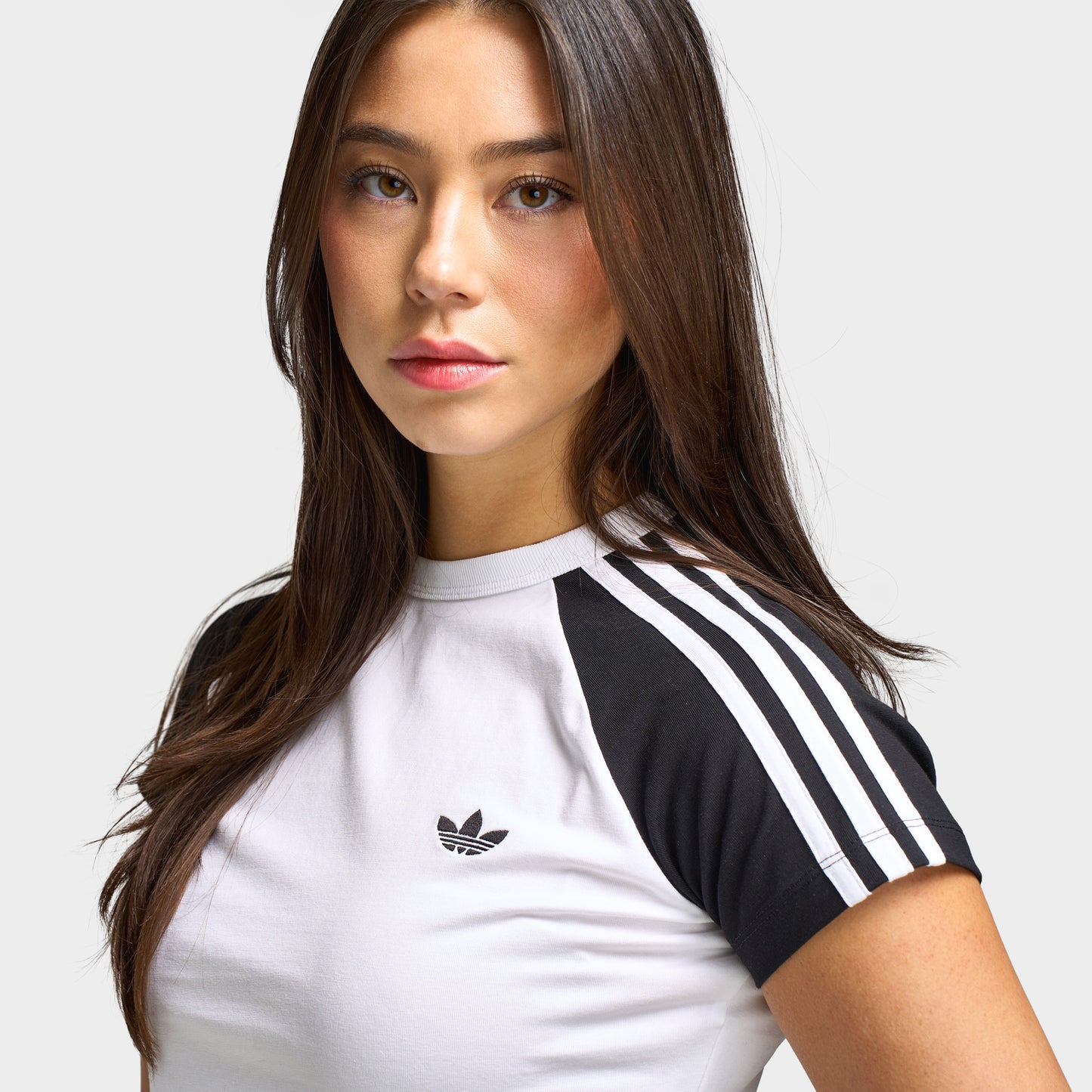 adidas Women's Baby Tee White / Black - White