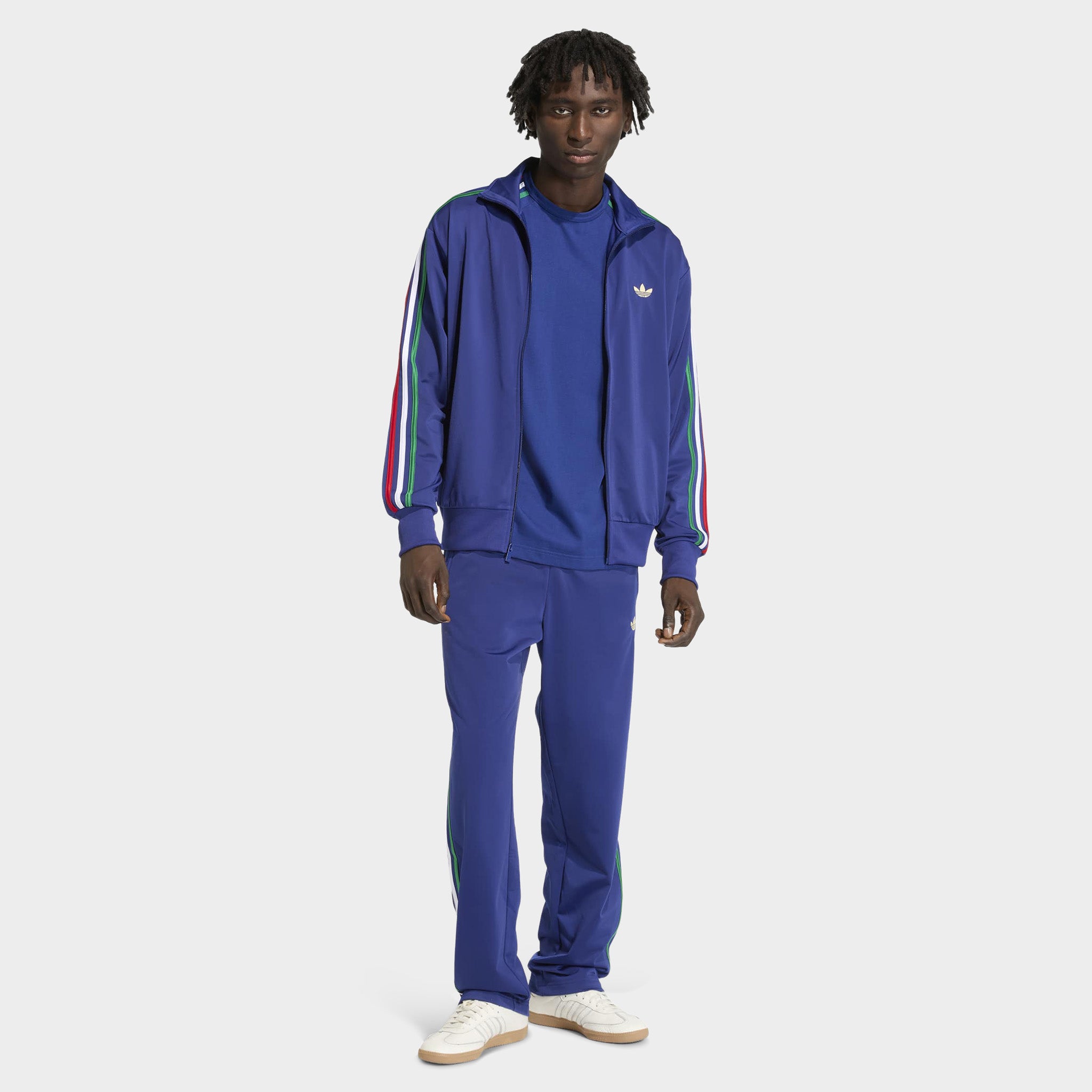 adidas Firebird Track Top Victory Blue / Bold Green - White – JD
