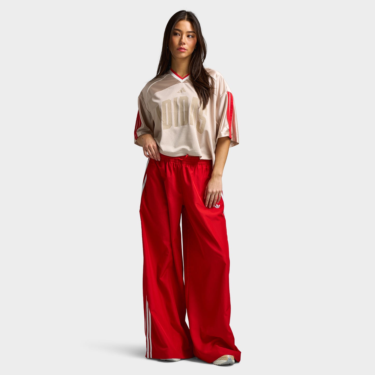 adidas Women's Firebird Adilenium Track Pants Better Scarlet / White