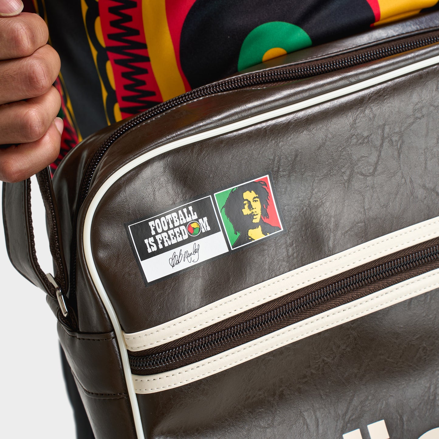 adidas Bob Marley Airliner Shoulder Bag / Dark Brown