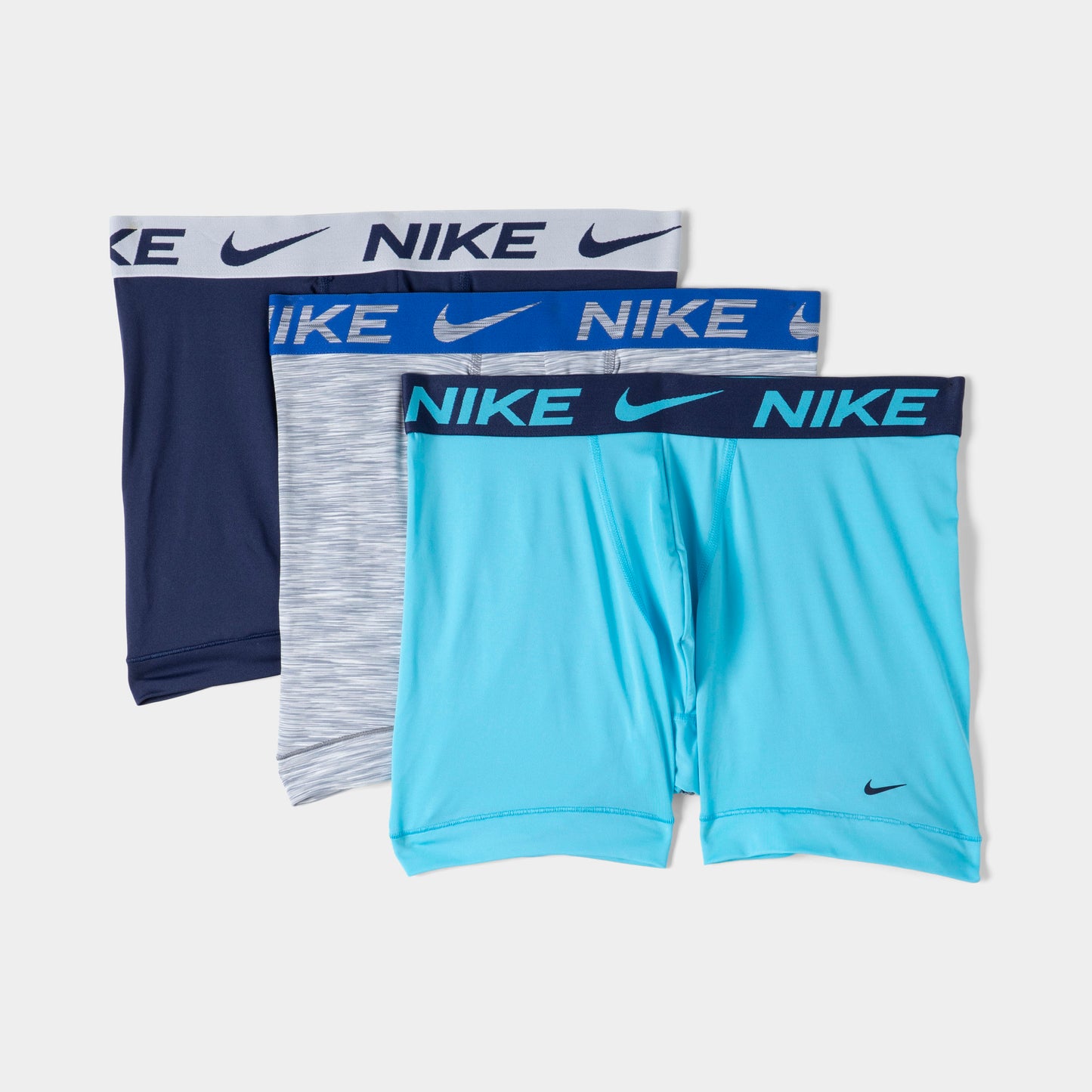 Nike Essential Boxer en microfibre extensible (lot de 3) Multi / Bleu