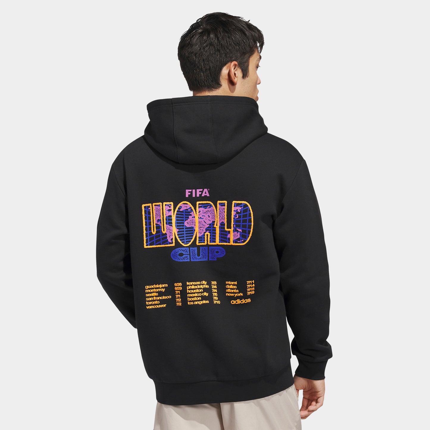 adidas World Cup 26 Tour Graphic Hoodie / Black