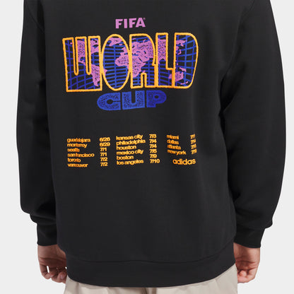 adidas World Cup 26 Tour Graphic Hoodie / Black