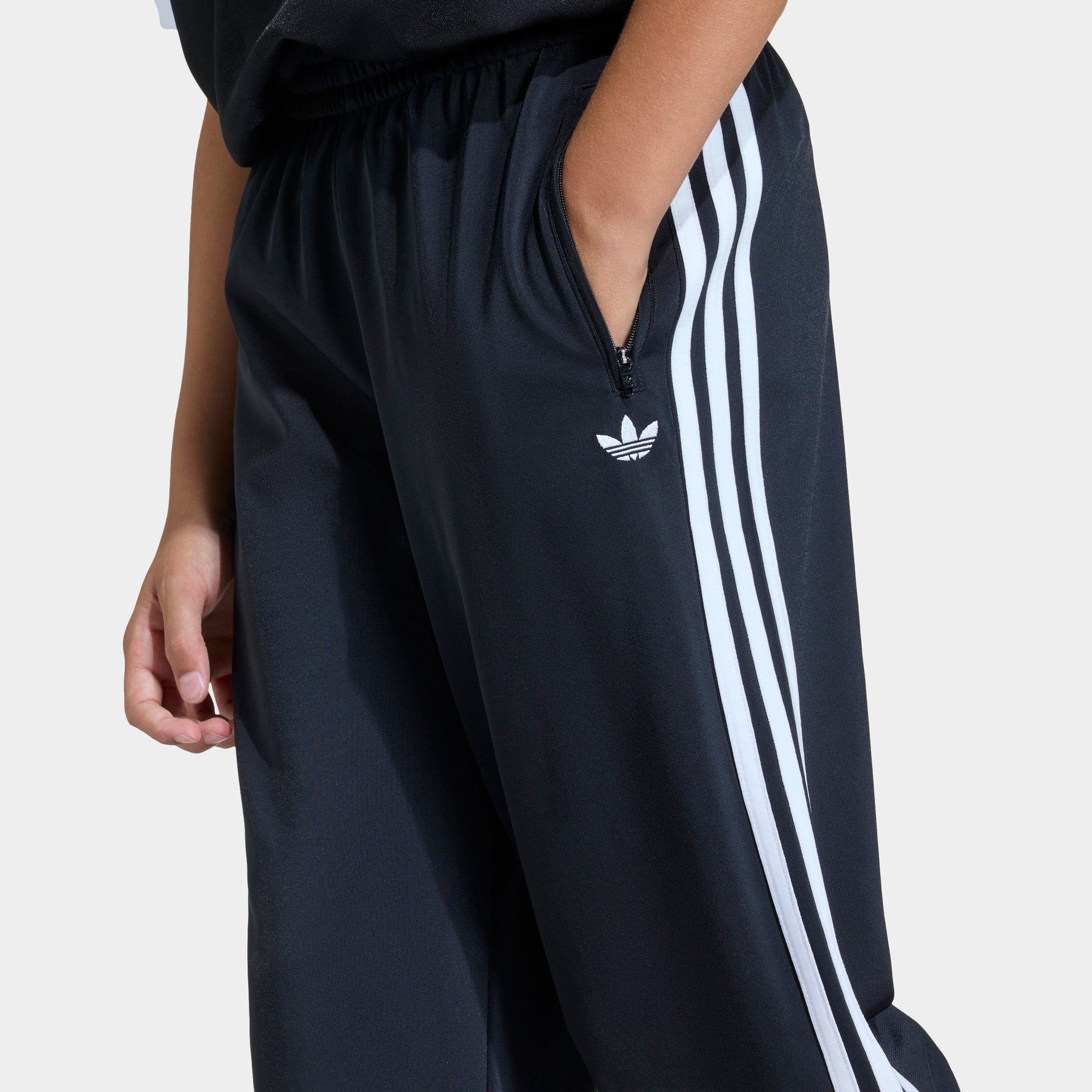 adidas Juniors' Firebird Loose Track Pants Black / White – JD Sports