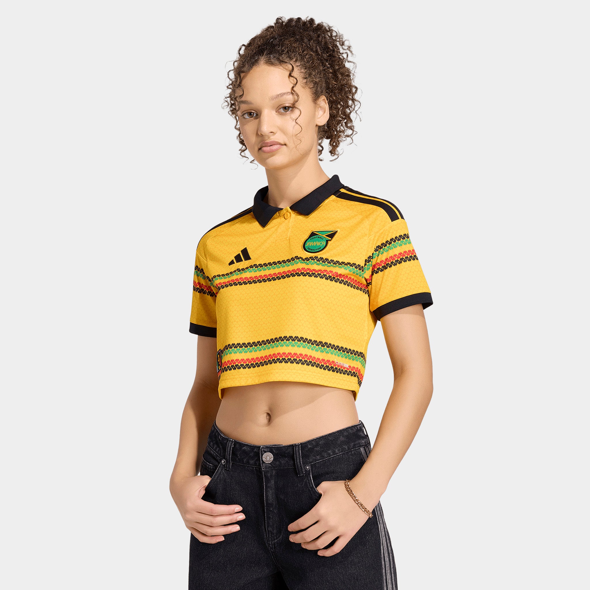 adidas Women's Jamaica Jersey Cropped / Yellow – JD Sports