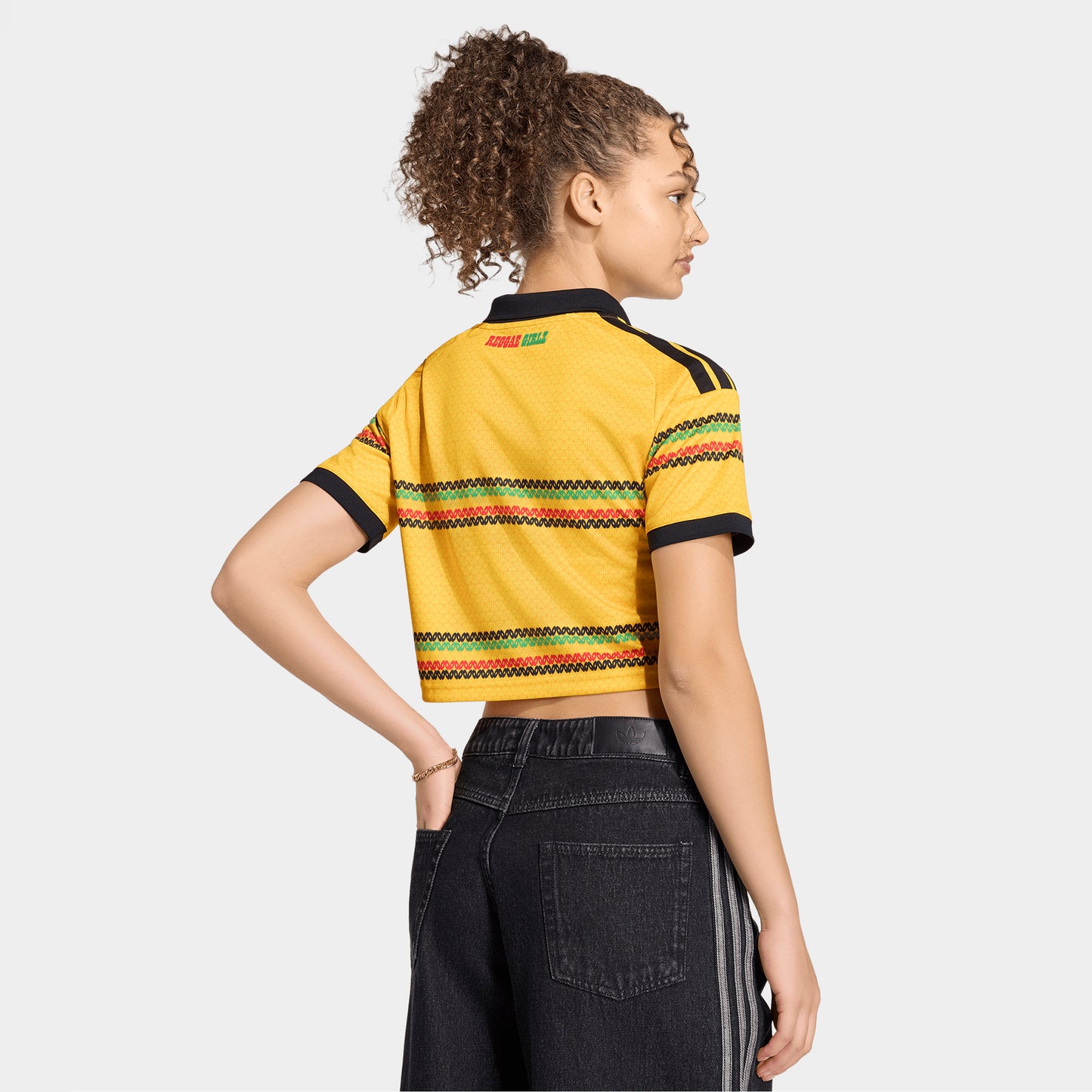 adidas Femmes Jamaica Maillot court / Jaune