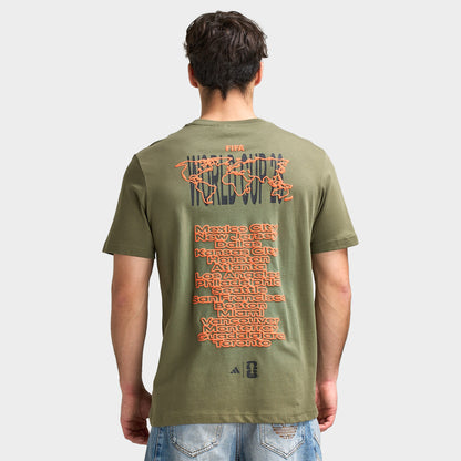 adidas M WC Tour 1 T-shirt / Olive Strata