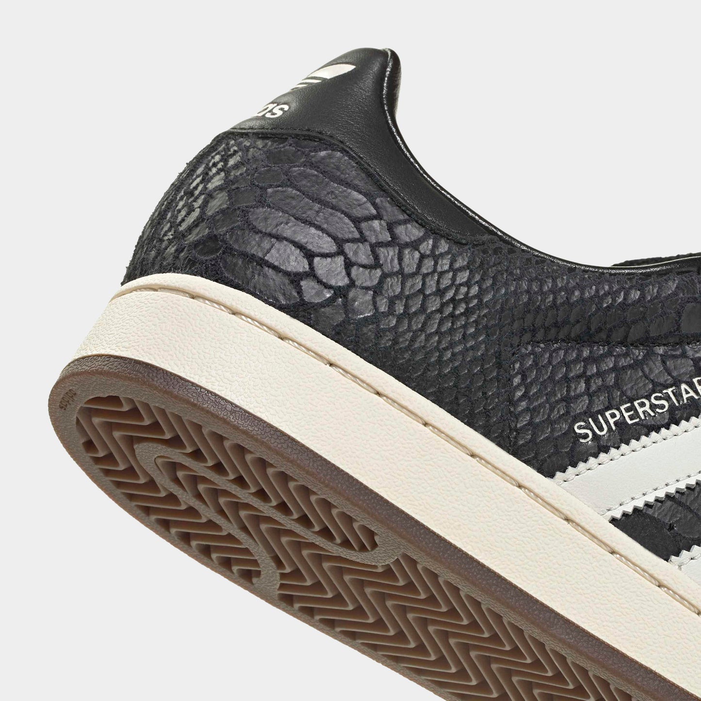 adidas Superstar Noir Carbone / Blanc - Blanc Crème