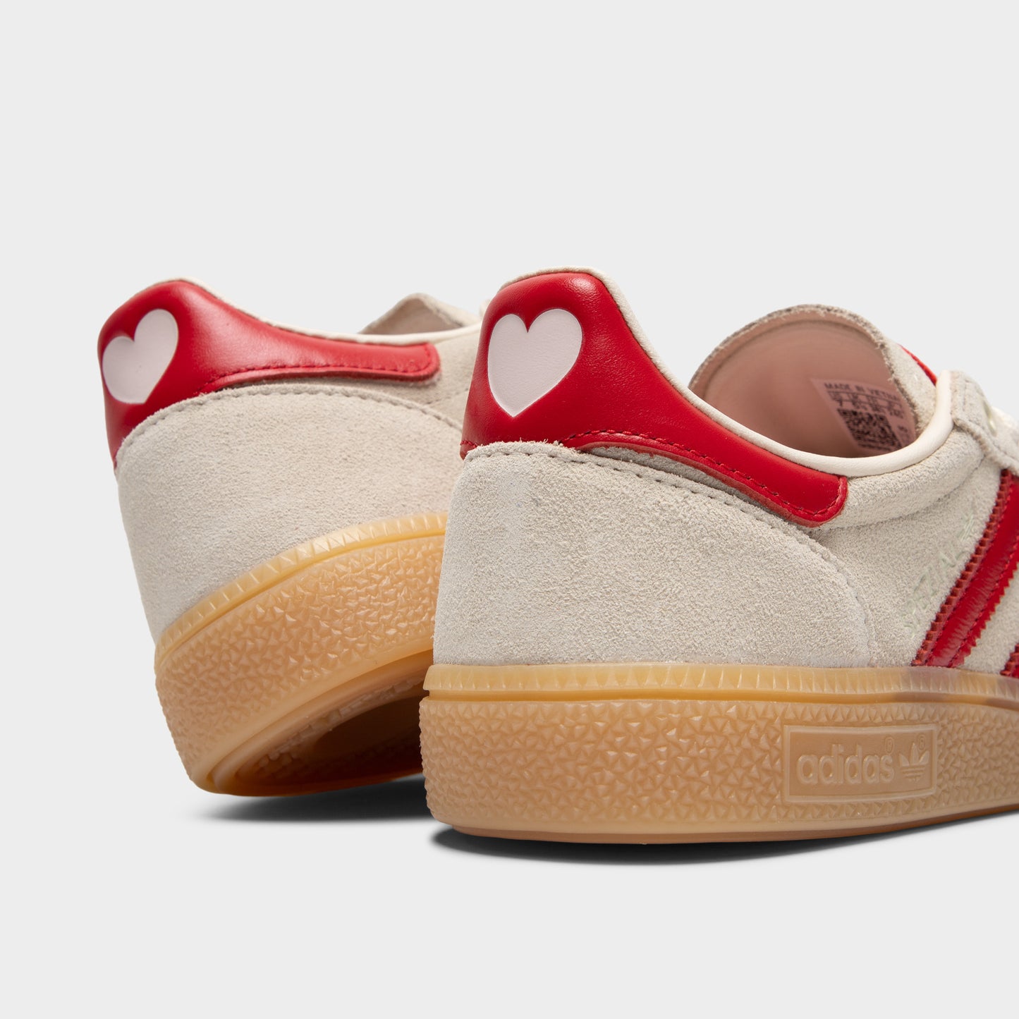 adidas Femmes Handball Spezial Crème Blanc / Better Scarlet - Rose sable