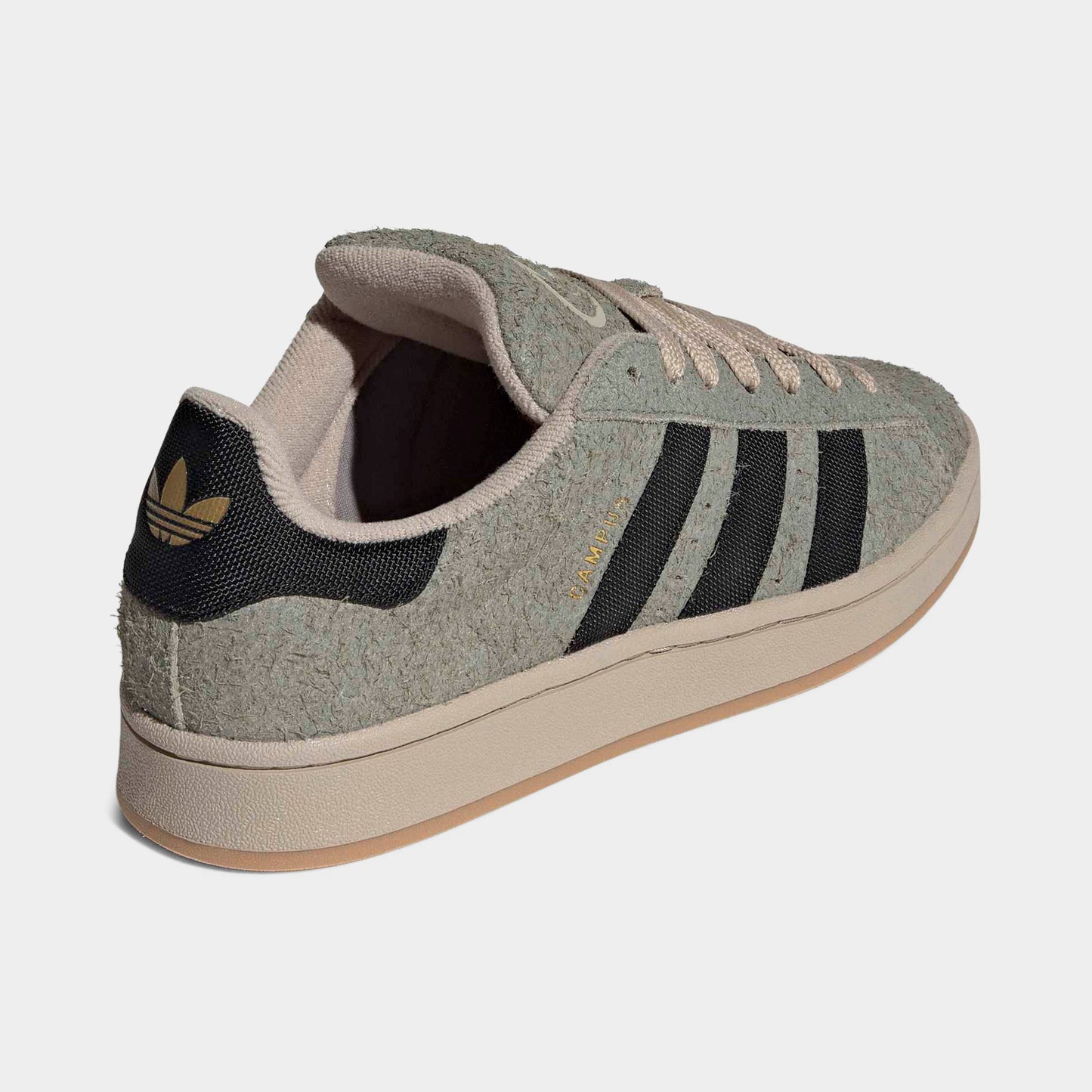 adidas Campus Silver Pebble / Core Black - Stone Khaki