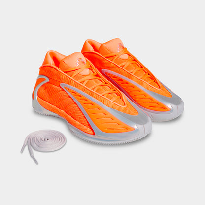 adidas Juniors' Anthony Edwards 2 Lucid Orange / Silver Metallic - Grey
