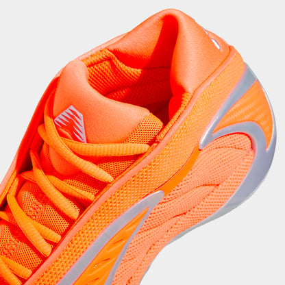 adidas Juniors' Anthony Edwards 2 Lucid Orange / Silver Metallic - Grey