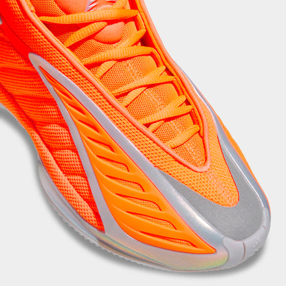 adidas Juniors' Anthony Edwards 2 Lucid Orange / Silver Metallic - Grey