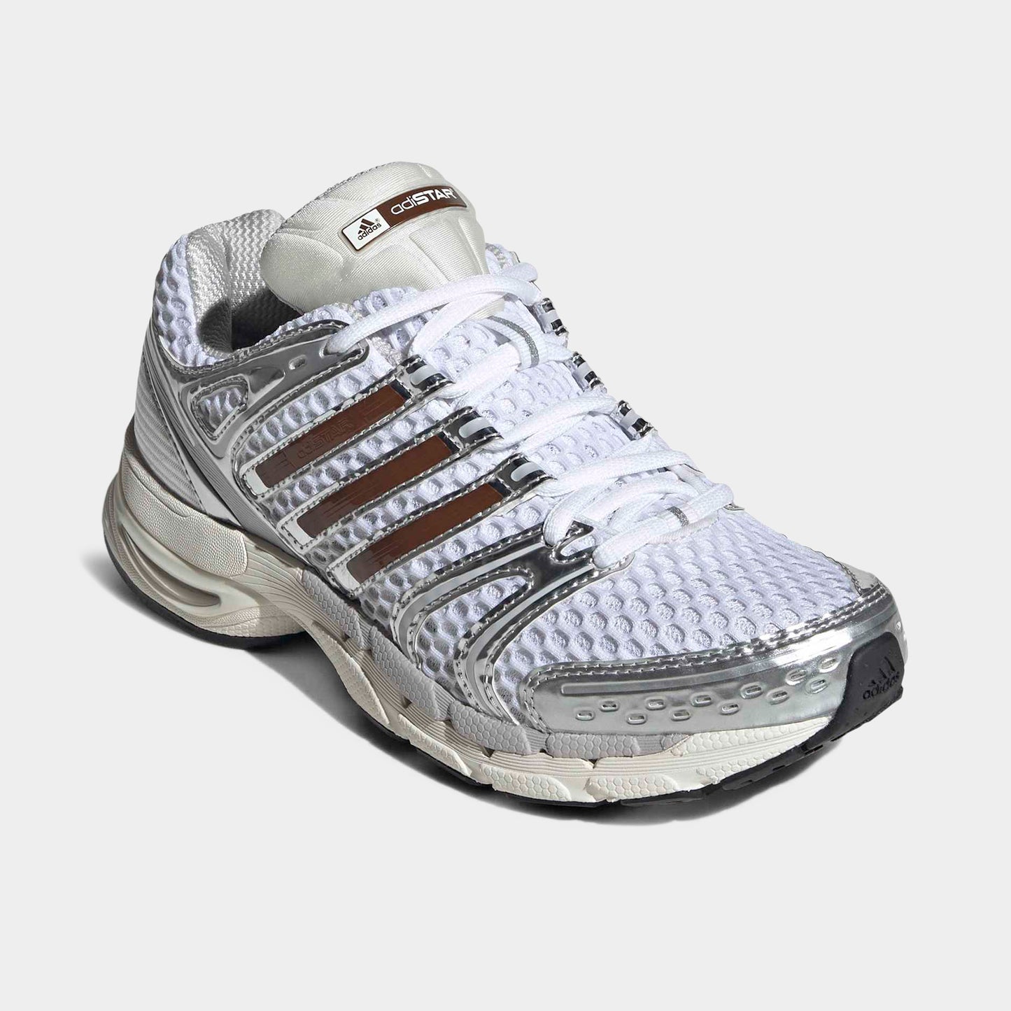 adidas Women's Adistar Control 5 White / Preloved Brown - Grey