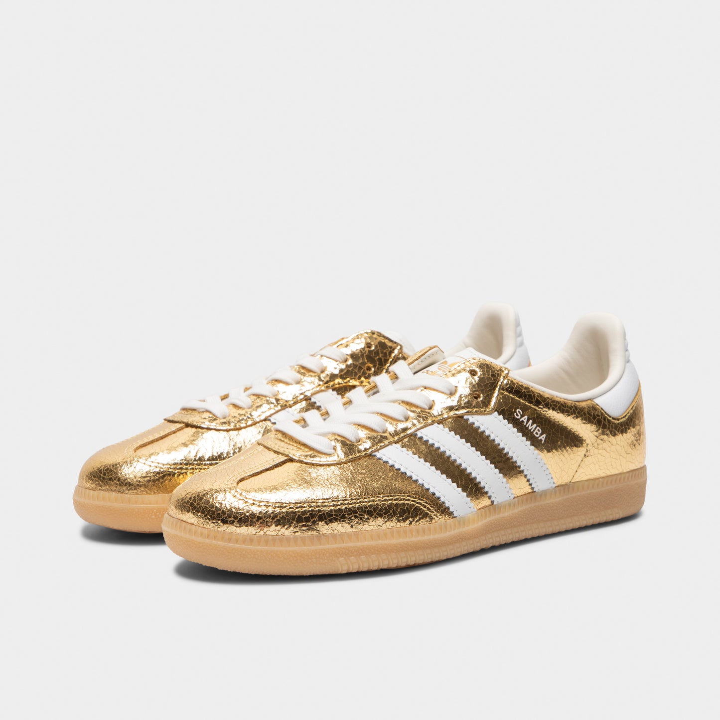 adidas Women's Samba OG Gold Metallic / White - Core White