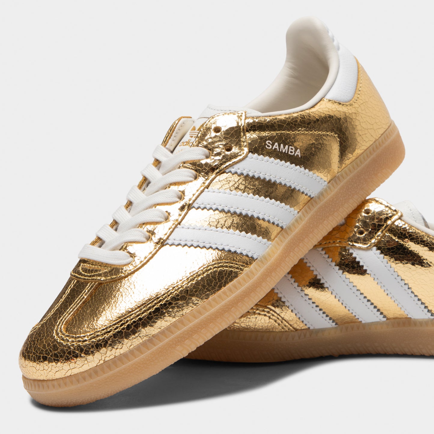 adidas Women's Samba OG Gold Metallic / White - Core White