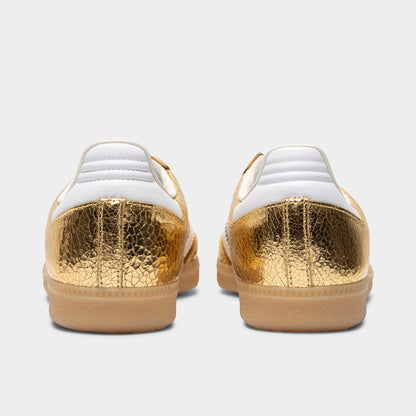 adidas Women's Samba OG Gold Metallic / White - Core White