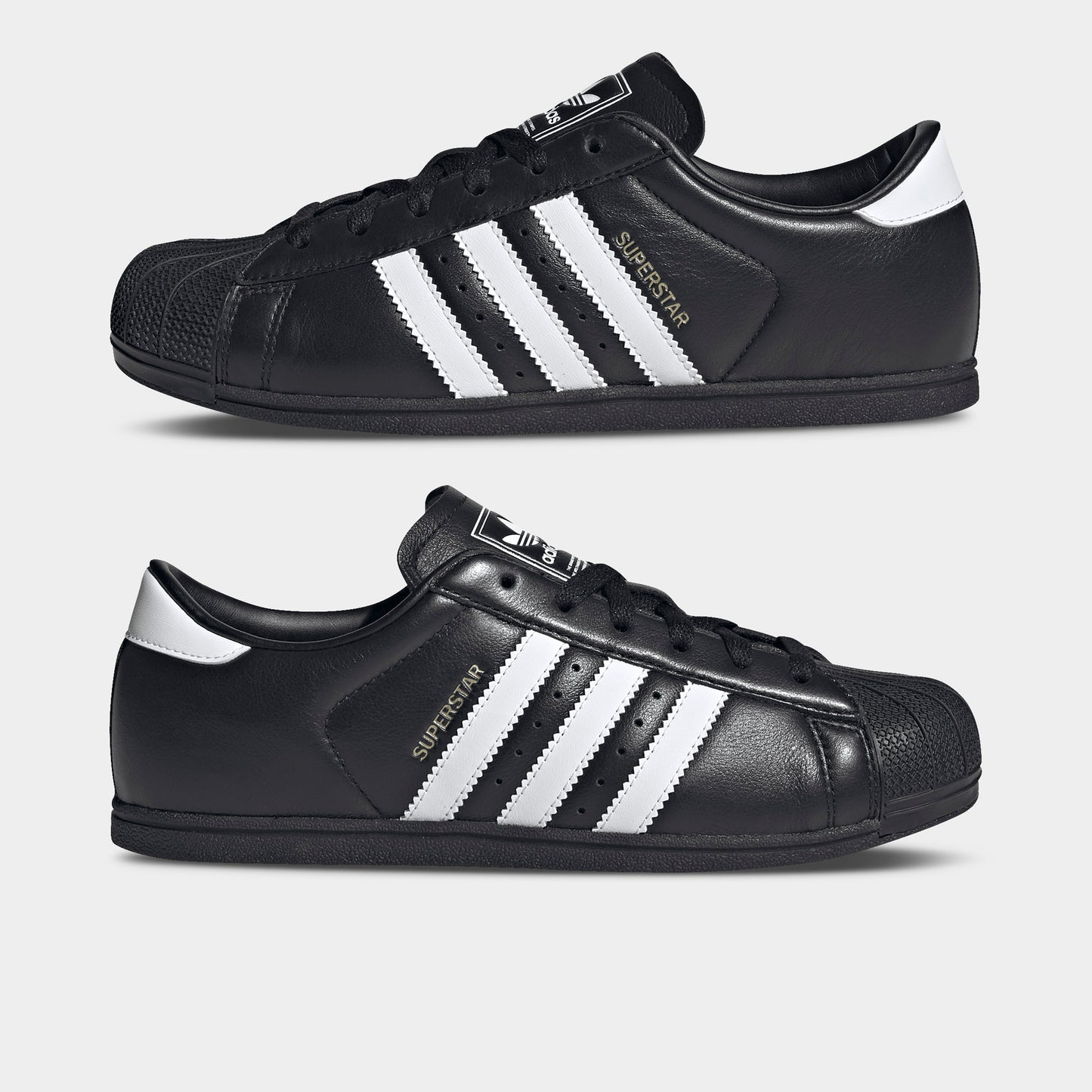 adidas Women's Superstar Lo Pro Core Black / White - Gold Metallic