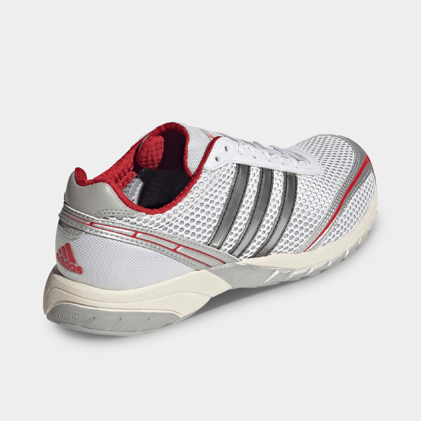 adidas Femmes Adizero Adios OG Argent Métallique / Noir - Better Scarlet