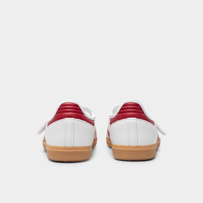 adidas Samba Jane pour filles - Blanc / Rouge Victory - Gomme