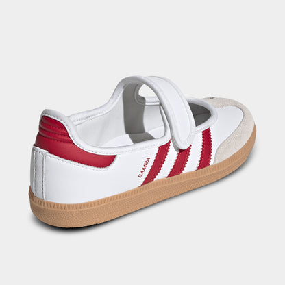 adidas Junior Girls' Samba Jane White / Team Victory Red - Gum
