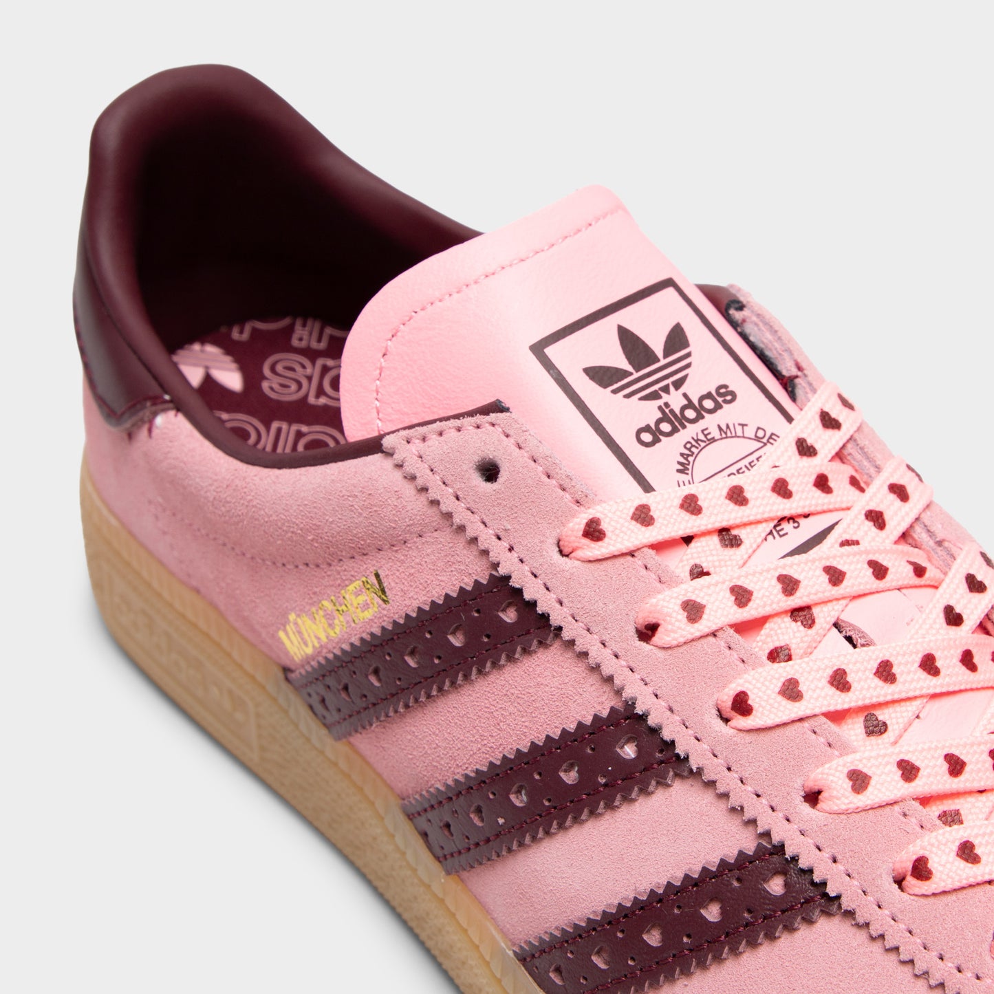 adidas Women's Muenchen Pink Spark / Shadow Red - Gum