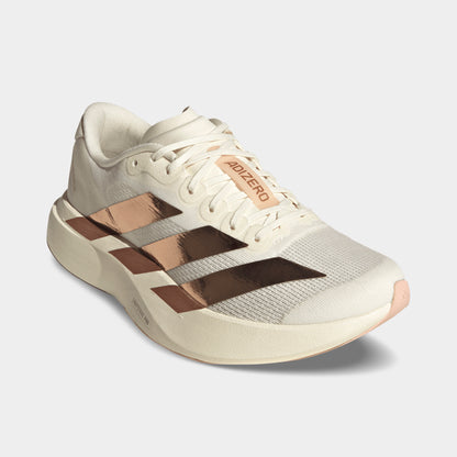 adidas Women's Adizero Evo SL Off White / Light Copper Metallic - Blush Pink