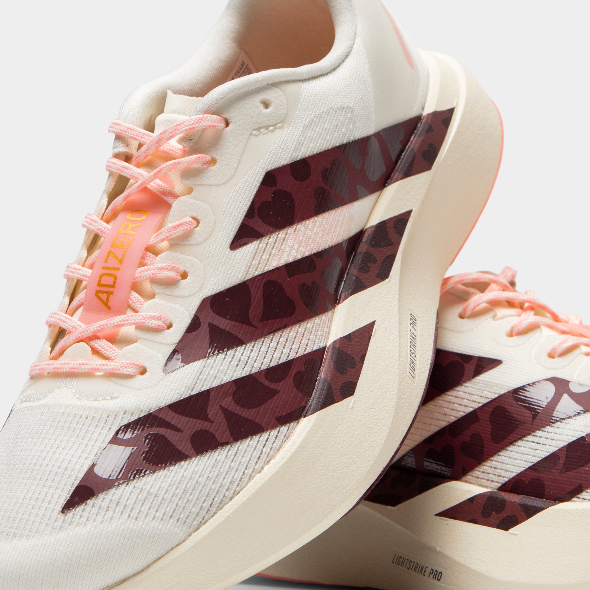 Offen【Reborn project】ROSE-pointed /WHITE adidas Women's Adizero Evo SL Off White / Shadow Red – JD Sports