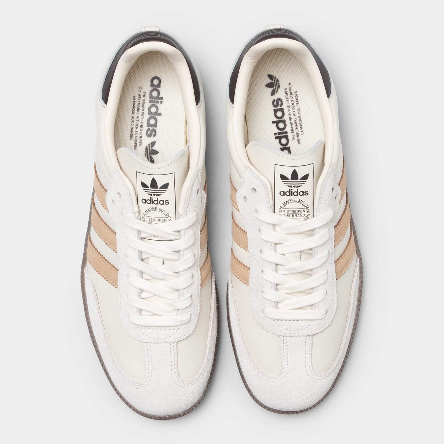 adidas Samba Core White / Magic Beige - Aurora Coffee