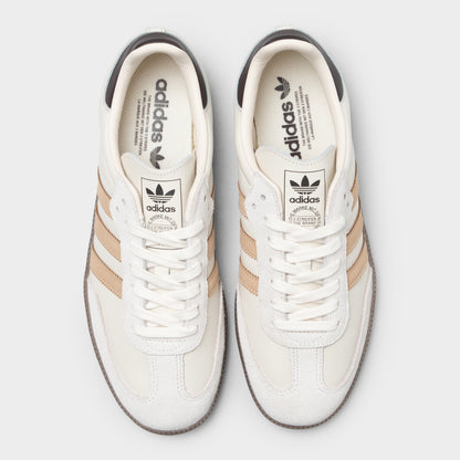 adidas Samba Core White / Magic Beige - Aurora Coffee
