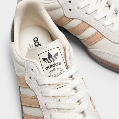 adidas Samba Core White / Magic Beige - Aurora Coffee