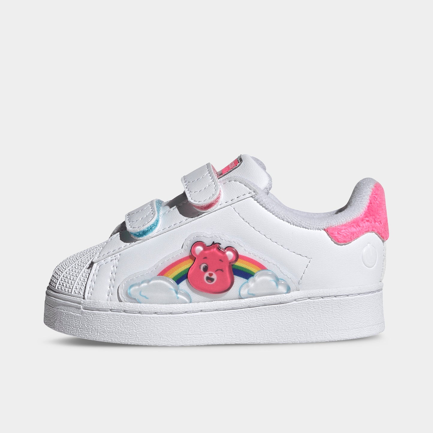 adidas Infants' Care Bears Superstar LED Lights Comfort Closure White / Lucid Pink - Bliss Pink