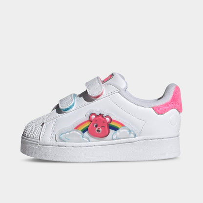adidas Infants' Care Bears Superstar LED Lights Comfort Closure White / Lucid Pink - Bliss Pink