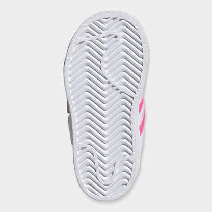 adidas Infants' Care Bears Superstar LED Lights Comfort Closure White / Lucid Pink - Bliss Pink