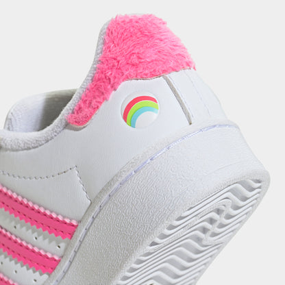 adidas Infants' Care Bears Superstar LED Lights Comfort Closure White / Lucid Pink - Bliss Pink