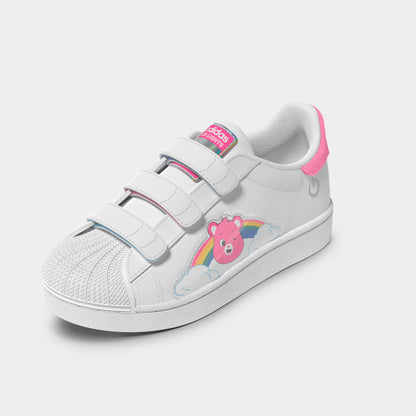 adidas Children's Care Bears Superstar LED Lights Comfort Closure White / Lucid Pink - Bliss Pink
