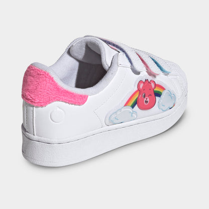 adidas Children's Care Bears Superstar LED Lights Comfort Closure White / Lucid Pink - Bliss Pink