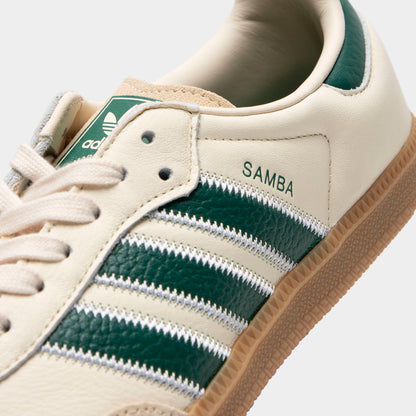 adidas Samba OG Crème / Vert Universitaire - Gomme4