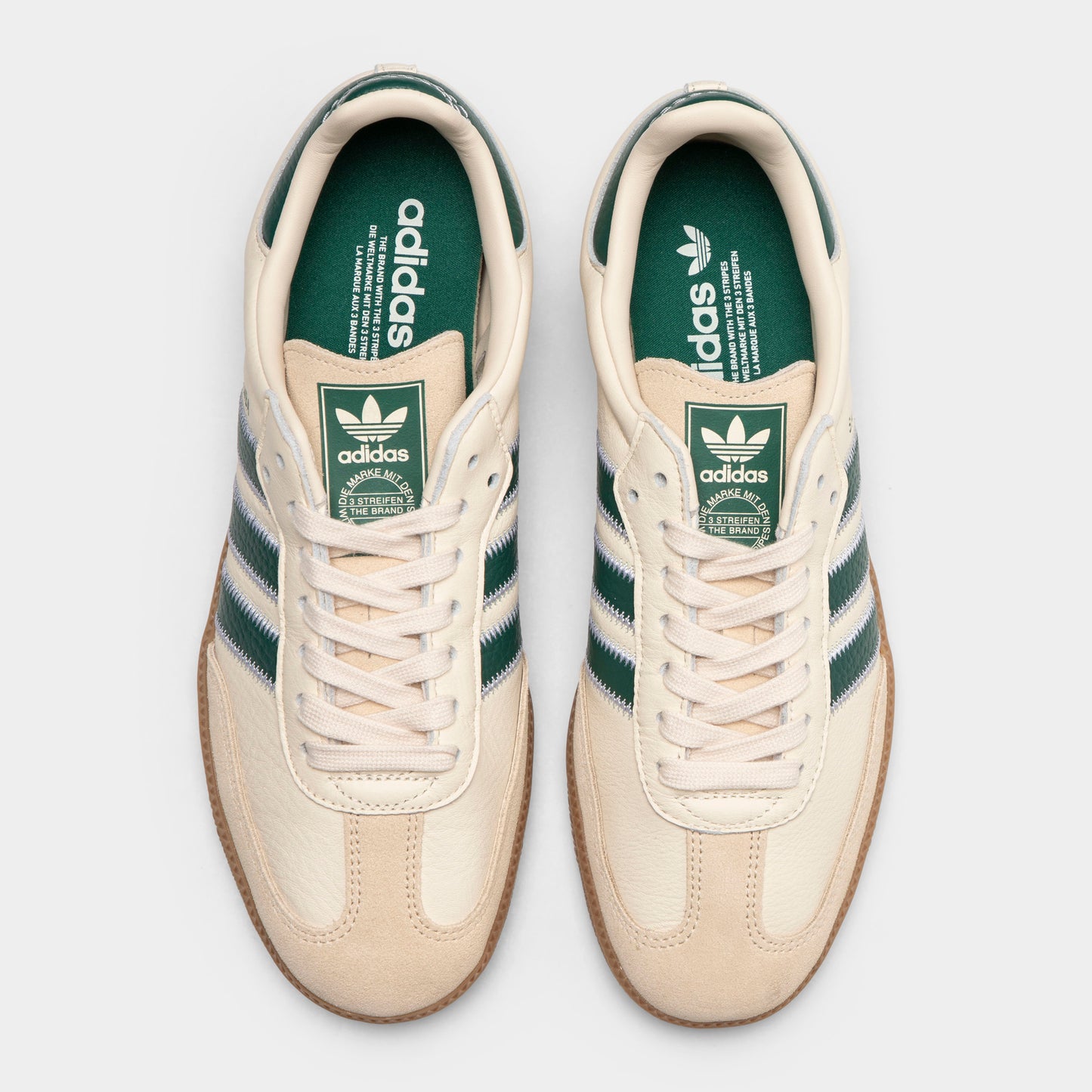 adidas Samba OG Crème / Vert Universitaire - Gomme4